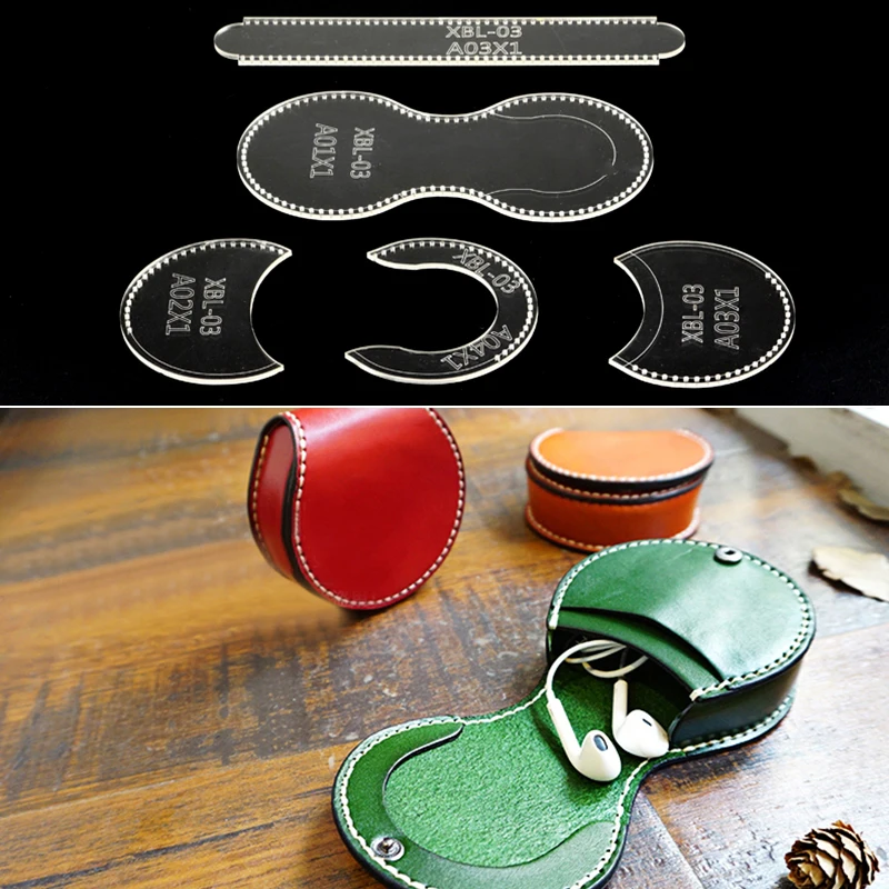 Прозрачный и акриловый кошелек сумка шаблон трафареты набор кожа ручной работы