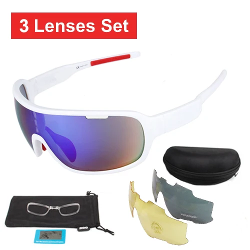 3 lens all white NEWBOLER, 5 линз, солнцезащитные очки для велоспорта, поляризационные, мужские, женские, UV400, спортивные очки, очки для шоссейного велосипеда, gafas ciclismo, для велосипедных люнетов - Цвет: 3 lens all white