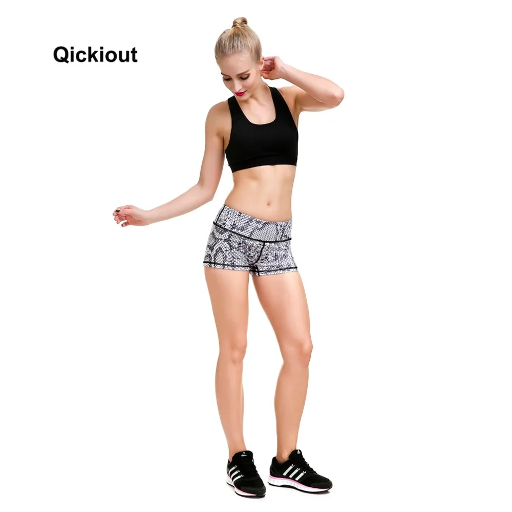 Женские облегающие шорты Qickitout модные повседневные свободные из серебристой