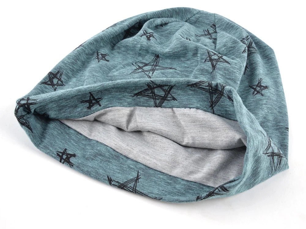 2016 Осень И Зима шапка мужская Skullies Bonnet Хип Хоп Cap хлопок Пентаграмма Шляпа Лыжную