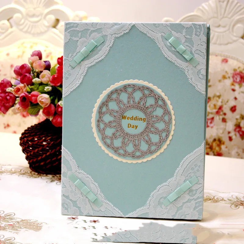 Европейский мраморный узор органная страница Свадебная Гостевая книга бизнес