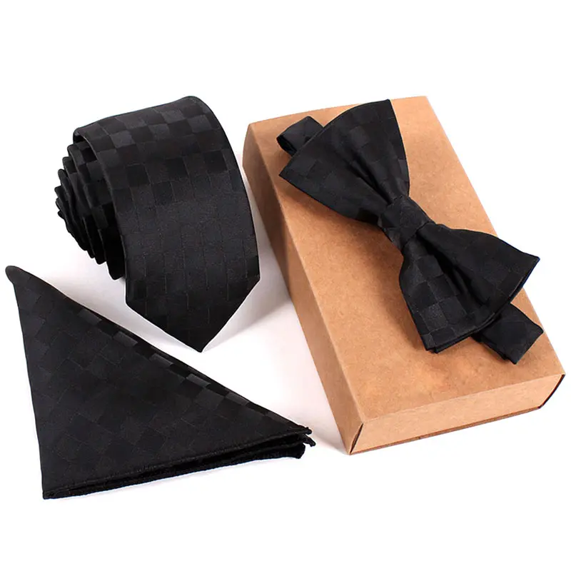 Модные галстуки + носовой платок галстук бабочка из полиэстера|silk neckties|fashion