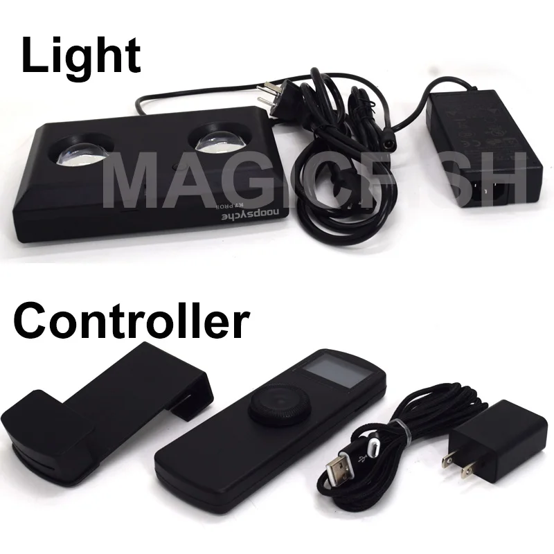 light and controller Noopsyche K7 PRO II полный спектр риф аквариум светодиодный светильник коралловый светильник как рассвет и закат SPS LPS FOT морской Coralline - Цвет: light and controller