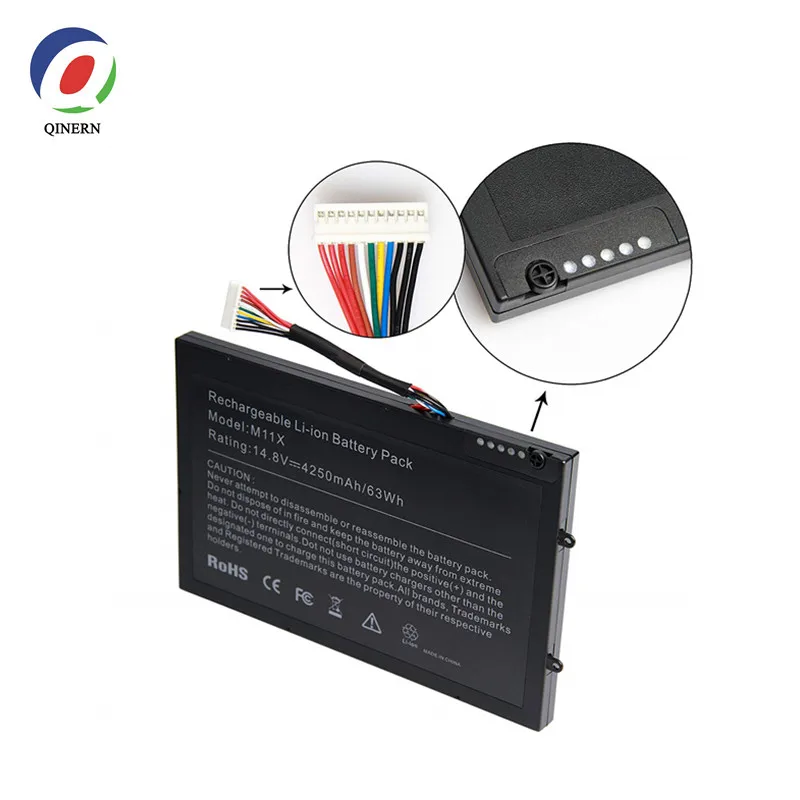 Аккумулятор M11X 5000 мАч 14 8 в для ноутбука Dell Alienware M11x M11xR2 M11xR3 M14x M14xR2 P06T P06T001 P06T002 P06T003