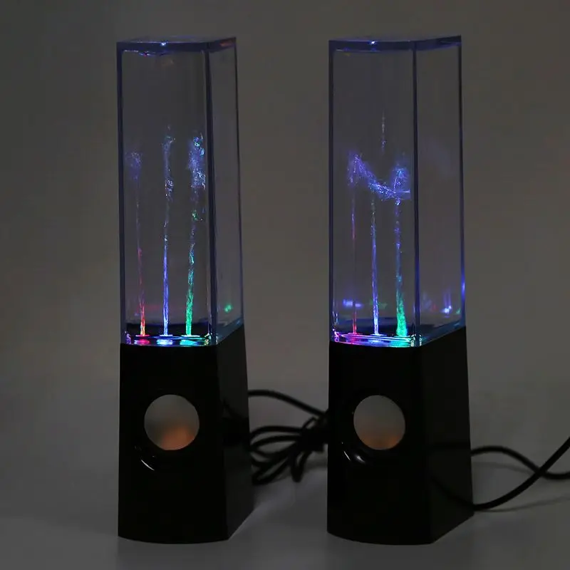 2 предмета светодио дный воды Танцы bluetooth-динамики фонтан USB Перезаряжаемые Декор