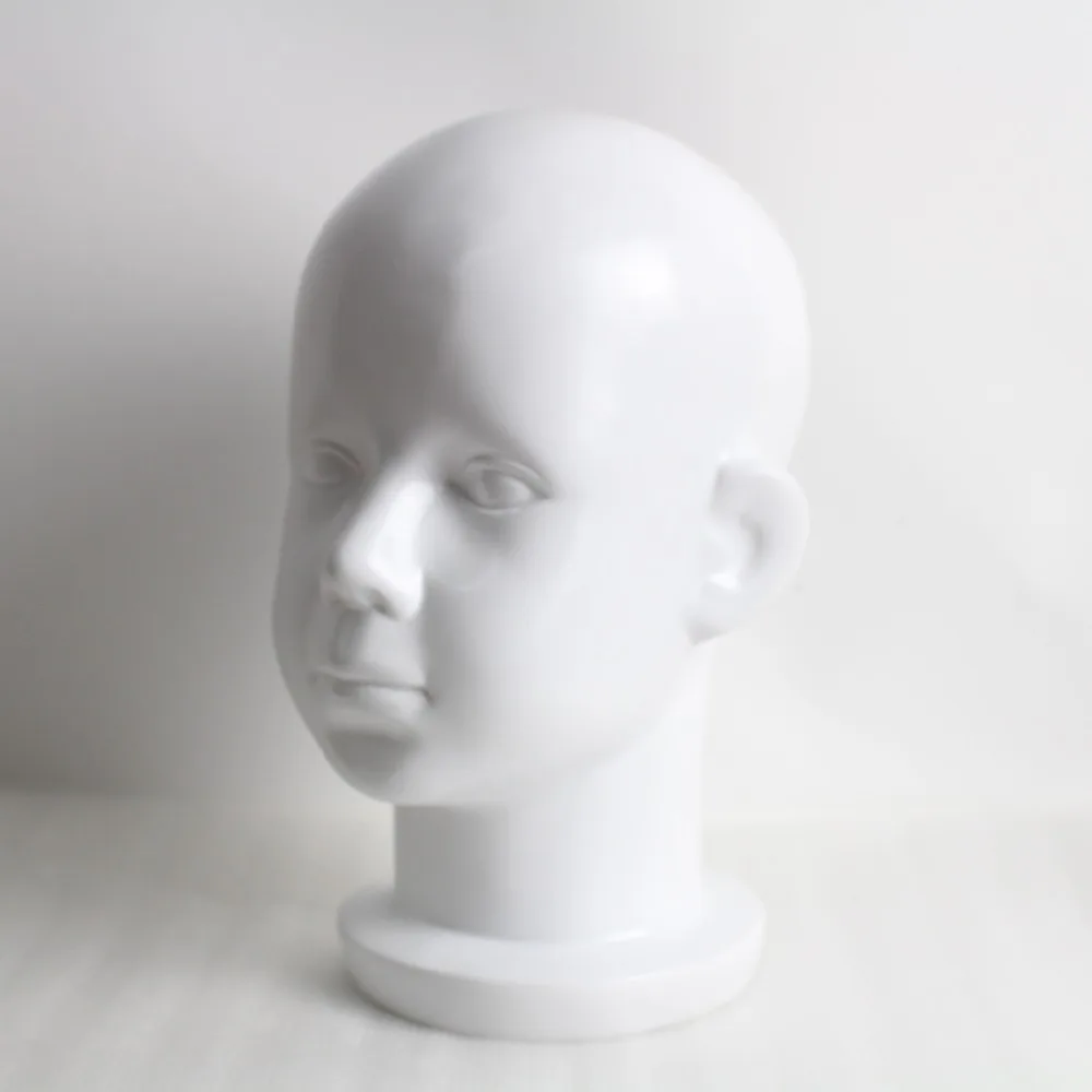 Детский манекен из стекловолокна с белой головой для парика и шляпы|mannequin for wigs|head