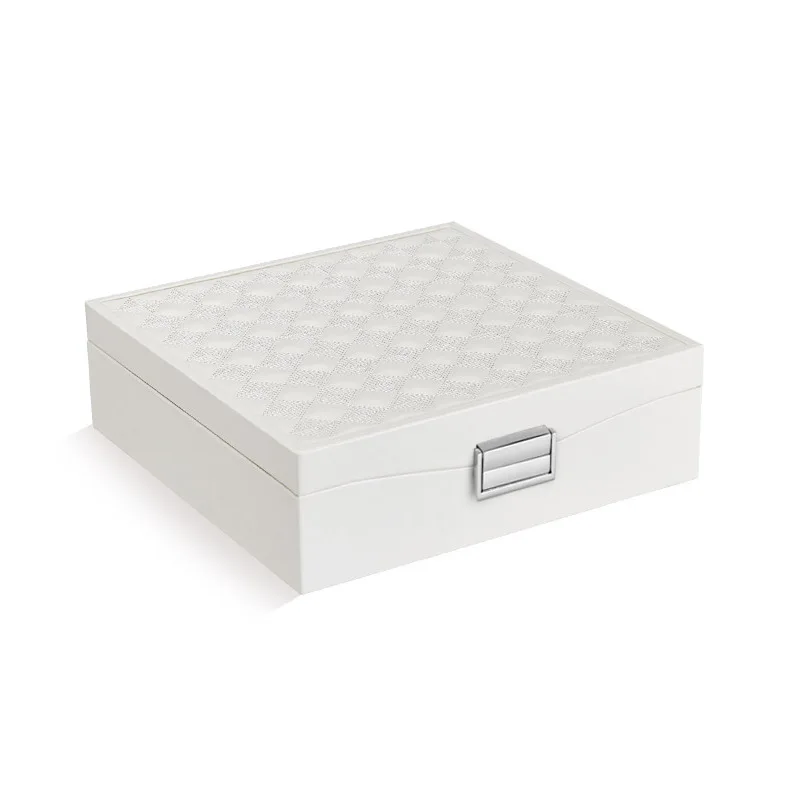 Портативная шкатулка для украшений из полиуретана для сережек, колец, ожерелья, браслет в виде помады, держатель, чехол для дисплея, для женщин, для дня рождения, свадьбы, изысканная подарочная коробка