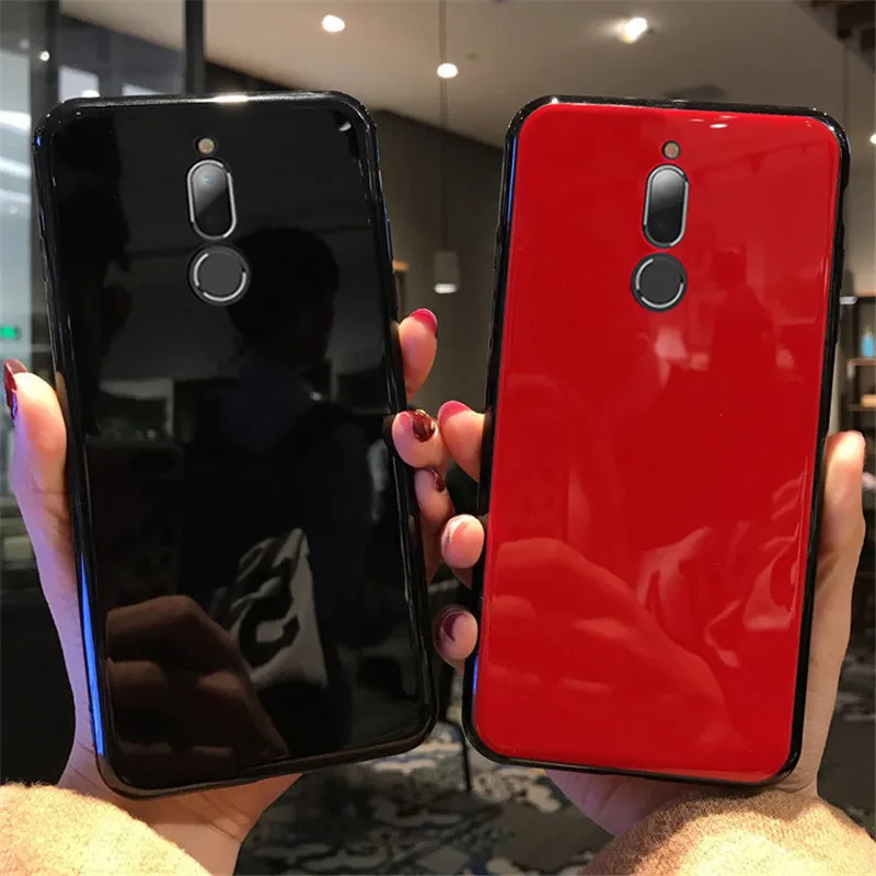 Роскошный Глянцевый фарфоровый жесткий чехол для телефона Huawei Mate 10 мягкий с