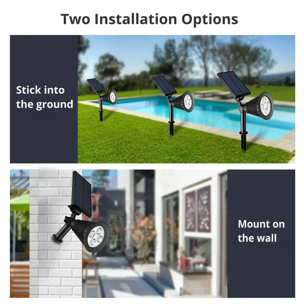 Водонепроницаемый IP65 беспроводной светодиодный светильник на солнечной батарее