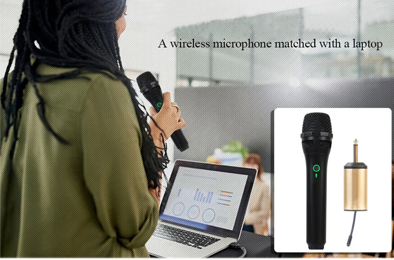 UHF Беспроводная микрофонная система ручной микрофон UHF динамик с портативным usb-приемником для KTV DJ речевой усилитель записи