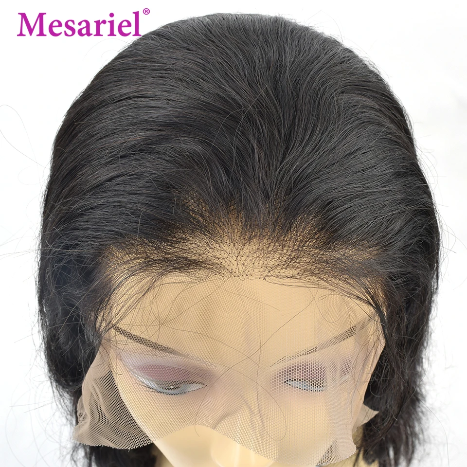 Mesariel 150% человеческие волосы на кружеве Wigs360 предварительно сорвал Remy перуанские