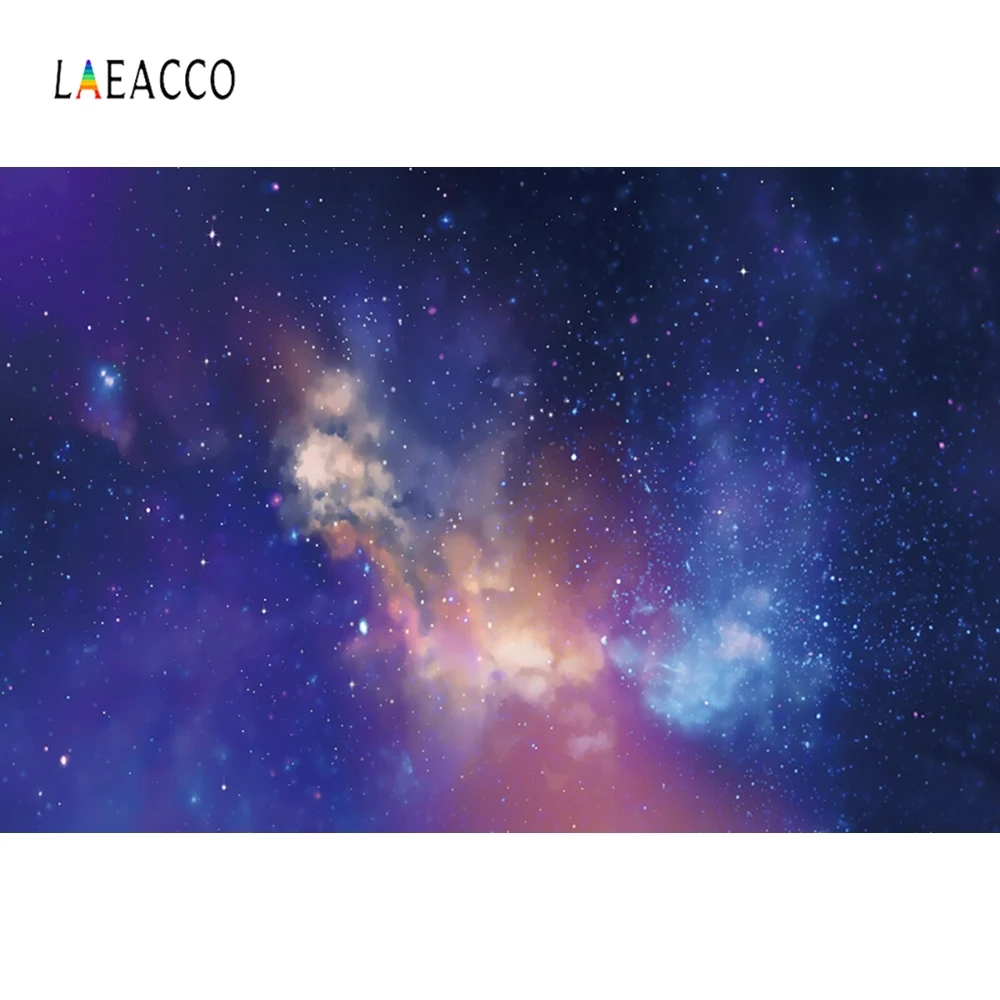 Laeacco Фэнтези пространство красочная Туманность сцена ПОРТРЕТНАЯ ФОТОГРАФИЯ фон Индивидуальные фотографические фоны для фотостудии