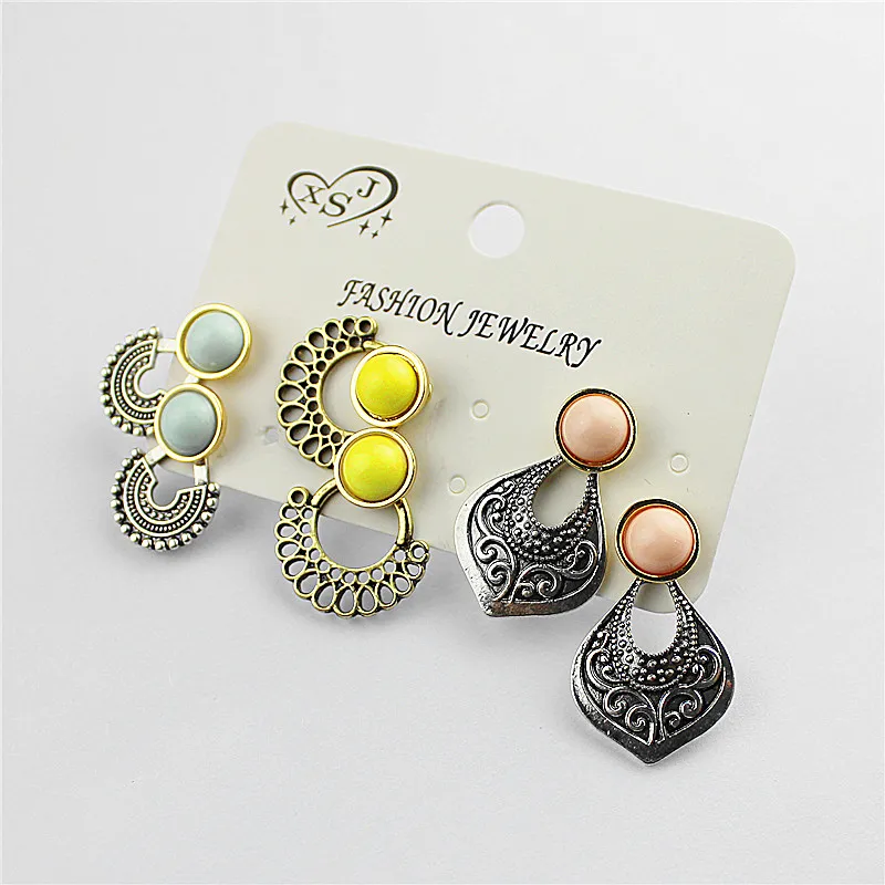 Gorgeous fashion accessories wholesale 3 girls birthday party dismountable for a set of earrings gift free shipping | Украшения и