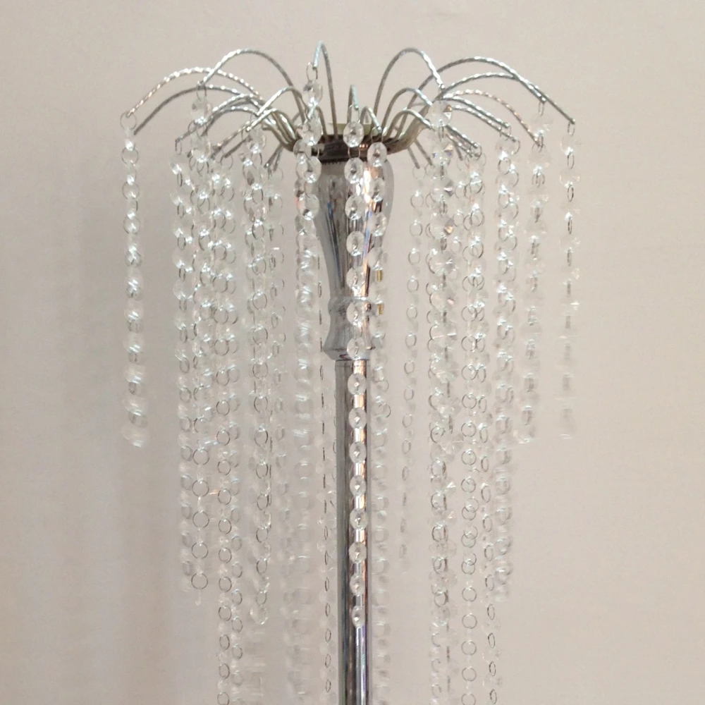 Новинка высота 73 см Серебряный Хрустальный дорожный свинцовый реквизит