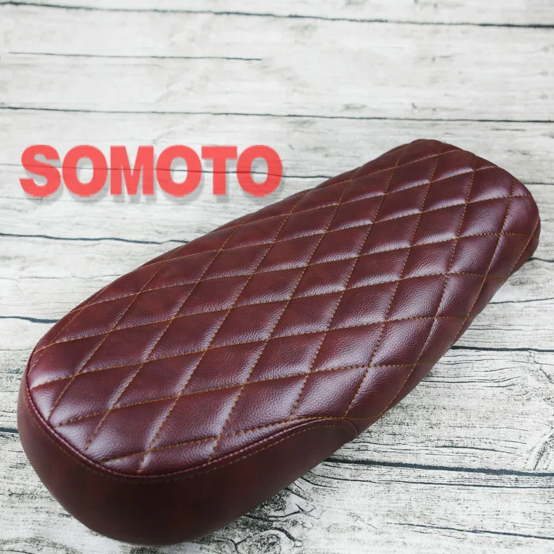 Мм 530 мм Универсальный пурпурно красный Винтаж без каблука сиденье мотоцикла