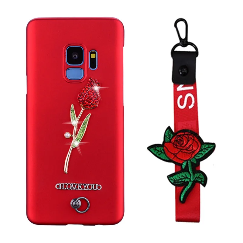 Любовь кулон ремешок чехол для телефона Samsung Galaxy S8 S9 S10 J4 J6 плюс A50 M30S A51 Note 9 j5 j7 2016 A5