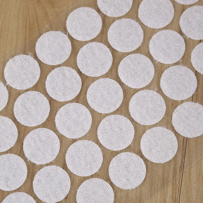 10/15/20/25mm 250pair Self Adhesive Fastener Tape Hook Loop Magic Round Double Side Sticker Nylon Table Chair Feet Strong Glue |
