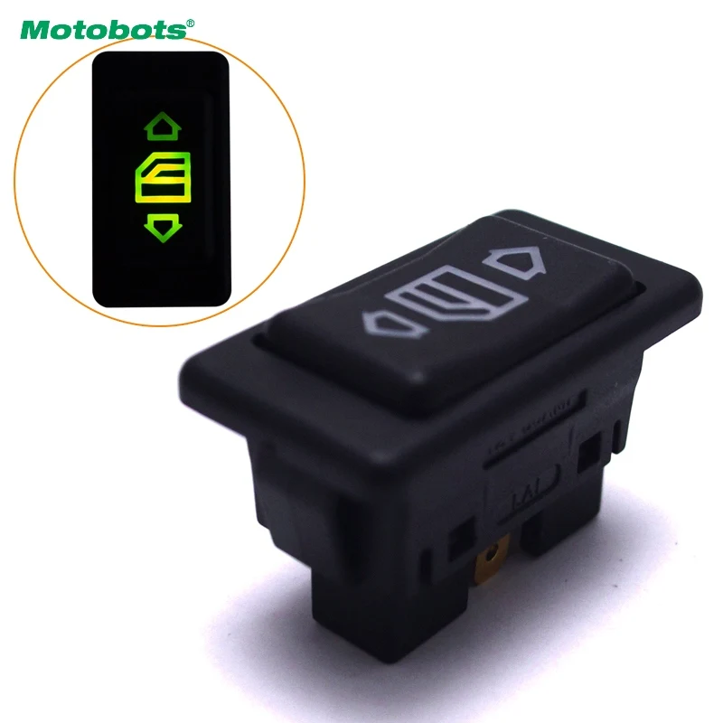 

Motobot 10 шт. 12 В/24 В 10 А авто Универсальный 6-контактный выключатель питания на окно с индикатором освещения с одной кнопкой # CA3837