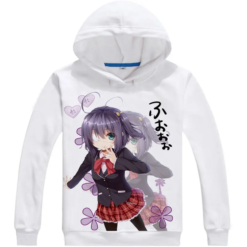 Толстовка с капюшоном Love Chunibyo & Other Delusions аниме таканаши Рикка косплей белые