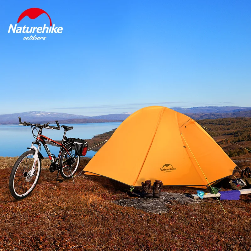 Naturehike 2 человек Сверхлегкие Водонепроницаемые 20D силиконовые палатки