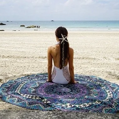 CAMMITEVER полотенца с рисунком индийской круглой мандалы гобелен покрывало для