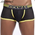 Трусы-боксеры JOCKMAIL мужские, дышащие сетчатые шорты, пикантное нижнее белье для мужчин, трусы-боксеры для геев, s