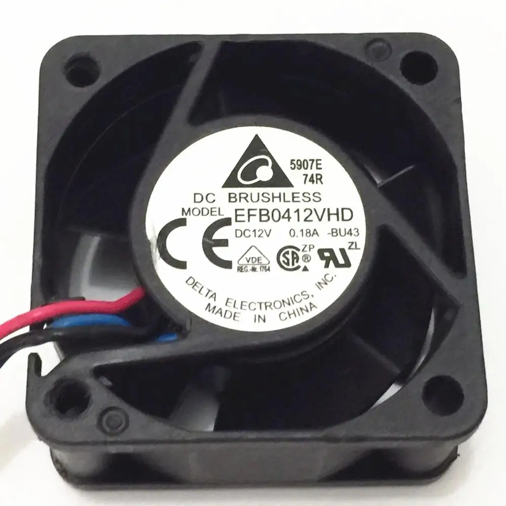 Охлаждающий вентилятор для сервера Delta Electronics EFB0412VHD BU43 12 В постоянного тока 0 18 А