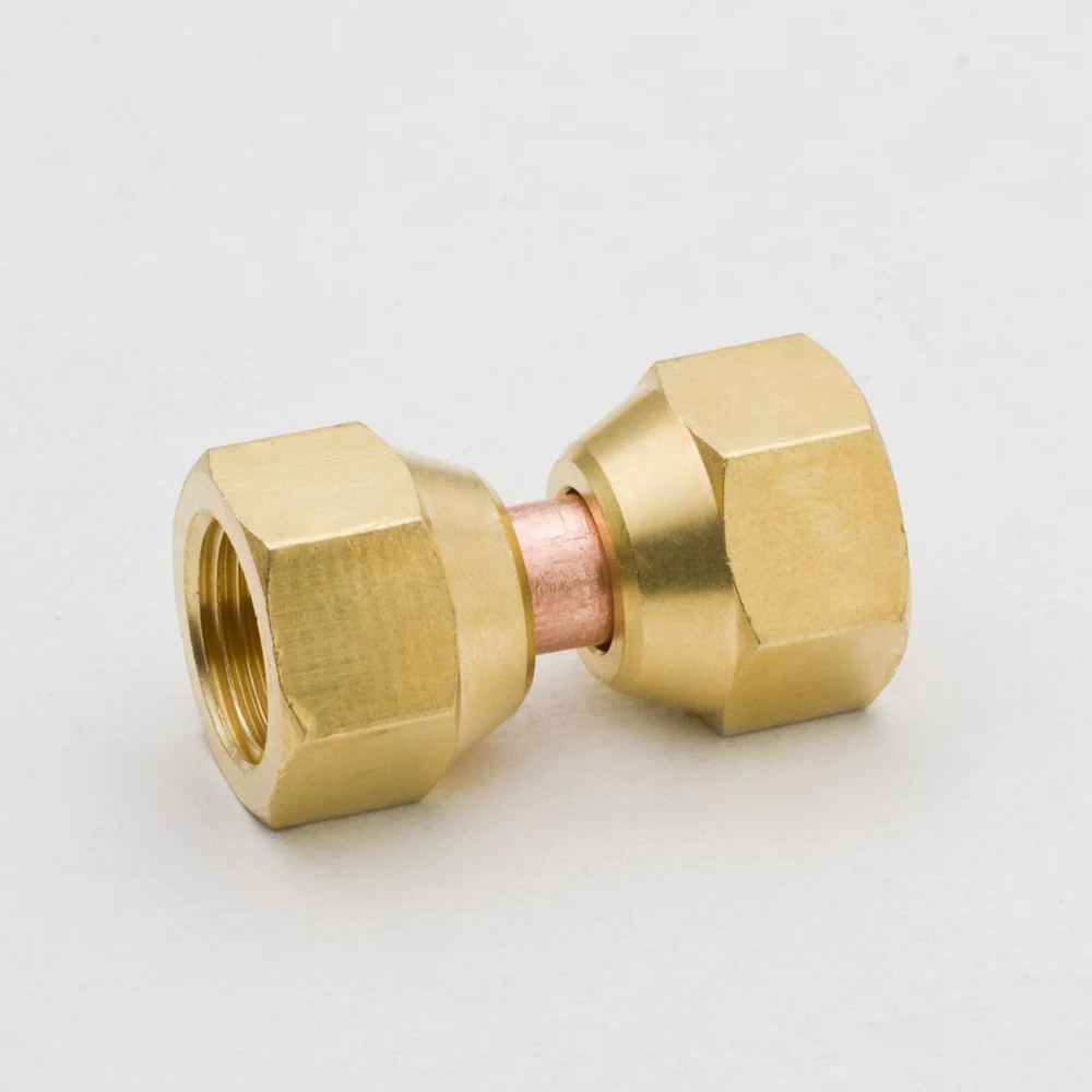 2шт 1/4 &quot5/16&quot 3/8 &quot1/2&quot 5/8 &quotЛатунная Труба фитинг SAE 45 расклешенный поворотный