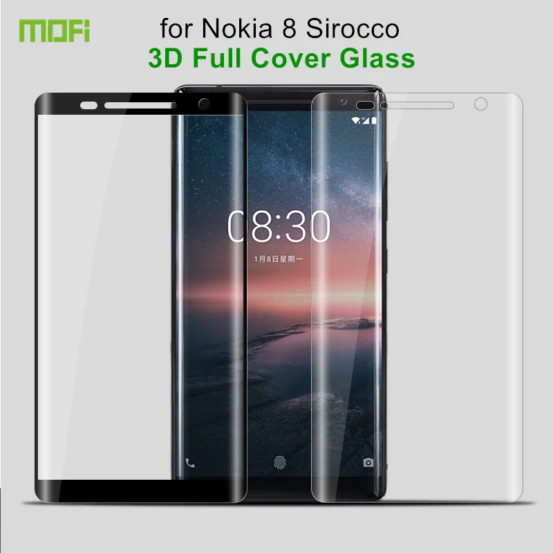 Для Nokia 8 Sirocco Закаленное стекло пленка 5 дюймов MOFi 3D полное покрытие