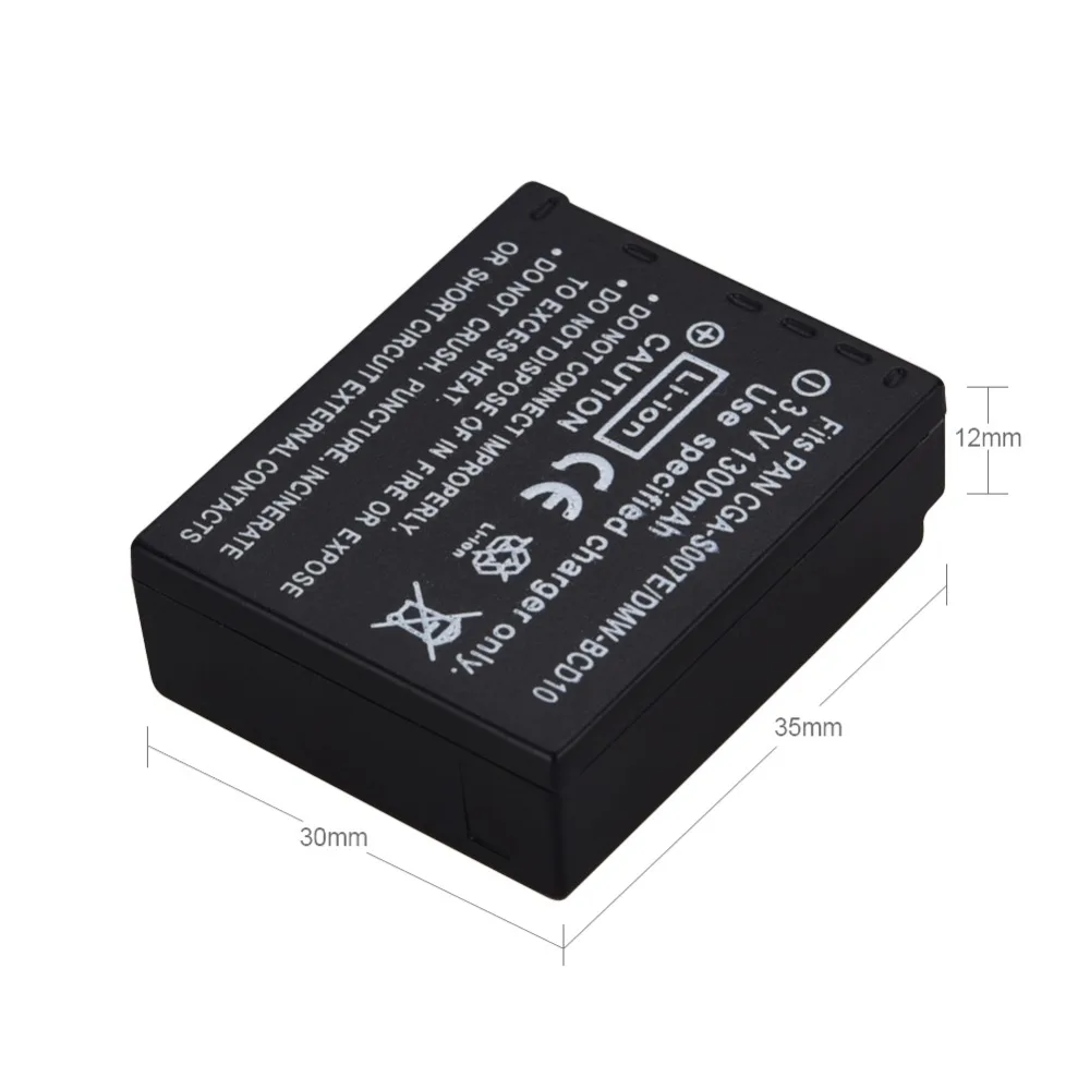 1300 мАч CGA-S007 CGR-S007E аккумуляторная батарея для Panasonic Lumix DMC TZ1 TZ2 TZ3 TZ4 TZ5 TZ50 TZ15 |