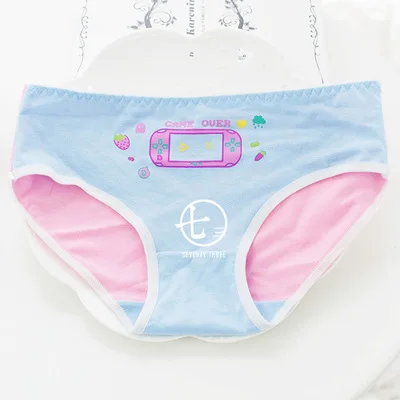 Оригинальный дизайн Kawaii Хлопковые трусы для девочек Трусы Нижнее белье