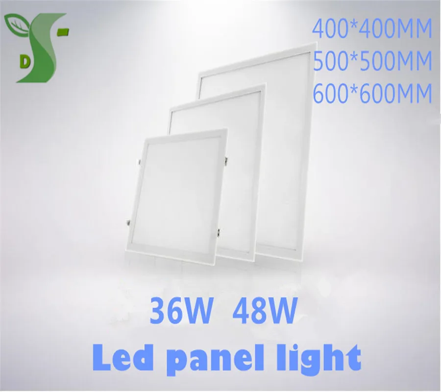 

Ultra Thin 36W 48W aluminum square LED large Downlight lights 400*400 500*500 600*600 flat panel lights AC85-265V SMD2835