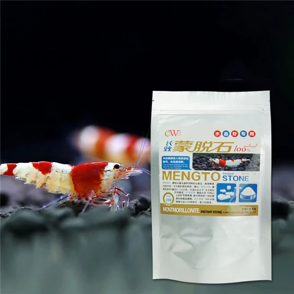 

Aquarium montmorillonite 100g mengto stone for crystal shrimp tank fish tank rich in minerals stable water quality