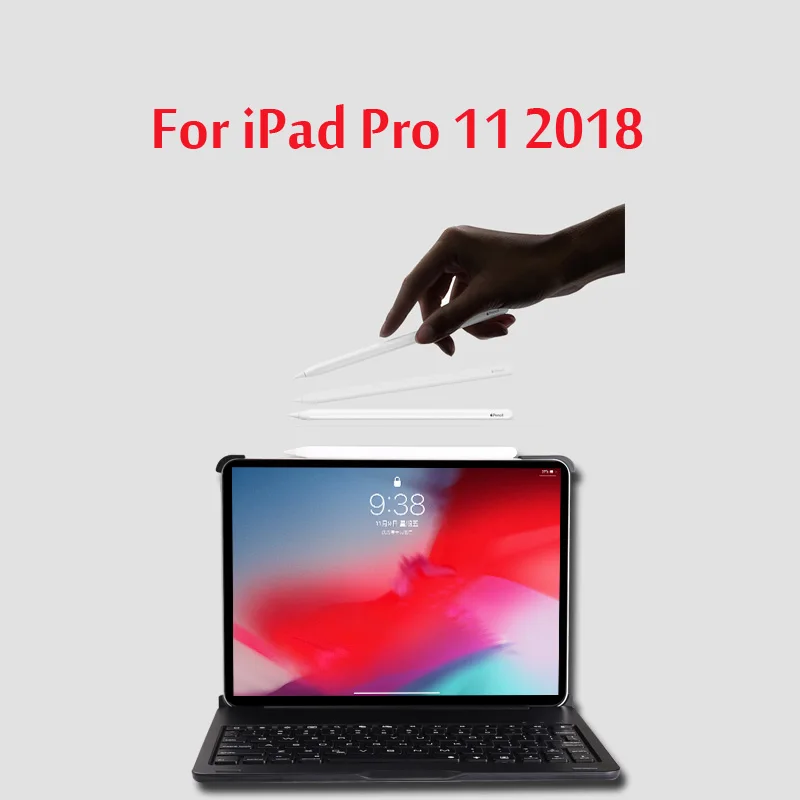 7 цветов светильник с подсветкой беспроводной Bluetooth клавиатура чехол для iPad Pro 11 чехол A1934 A80 A2013+ подарок