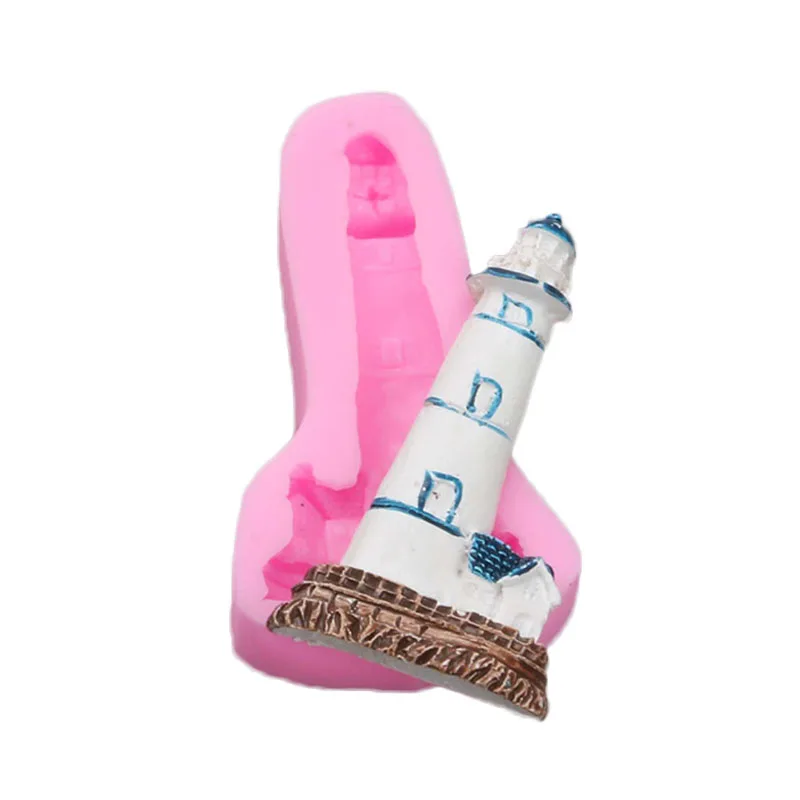 Маяк замок силиконовые помадки для мыла жидкие формы украшения торта