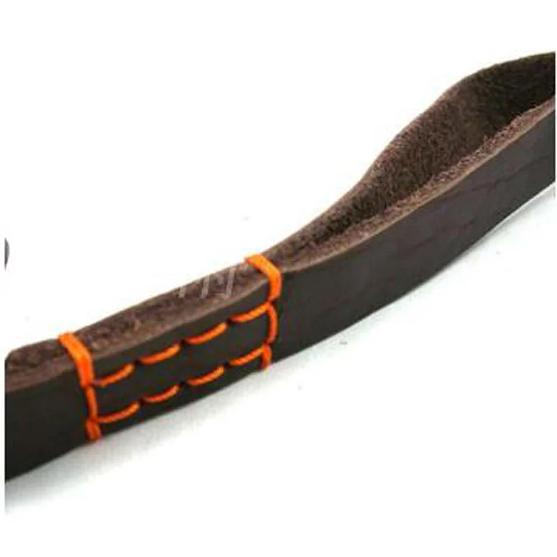 Поводок для собак HSWLL из воловьей кожи короткий ремень немецкой овчарки