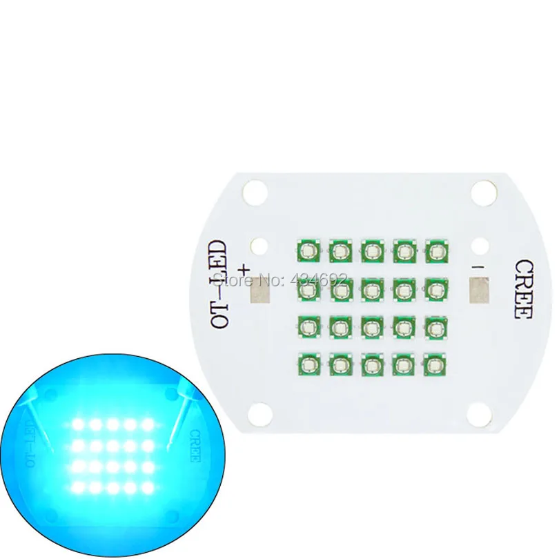 Cree XLamp 60 Вт XPE2 светодиодный излучатель высокой мощности синий 475nm 480nm светильник 2