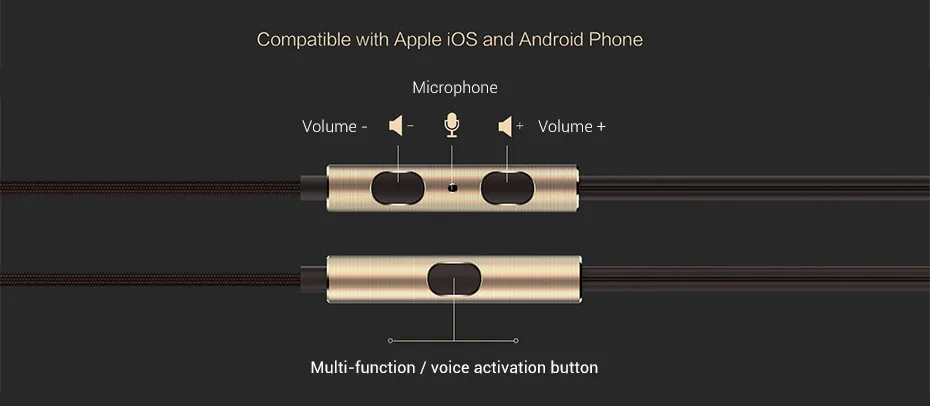 1 еще Xiaomi Piston 2 Классические наушники-вкладыши с микрофоном и пультом дистанционного управления для Apple iOS и Android Phone Xiomi Xiami