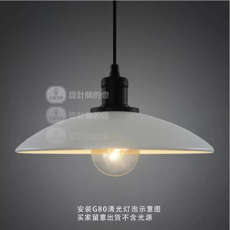 IKEA lamp modern minimalist designer vintage American country creative restaurant lighting white single-head chandelier | Лампы и