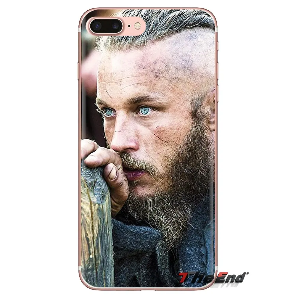 Soft Transparent Case Cover For Samsung Galaxy S3 S4 S5 Mini S6 S7 Edge S8 S9 S10 Plus Note 3 4 5 8 9 TV Ragnar Lothbrok Vikings |
