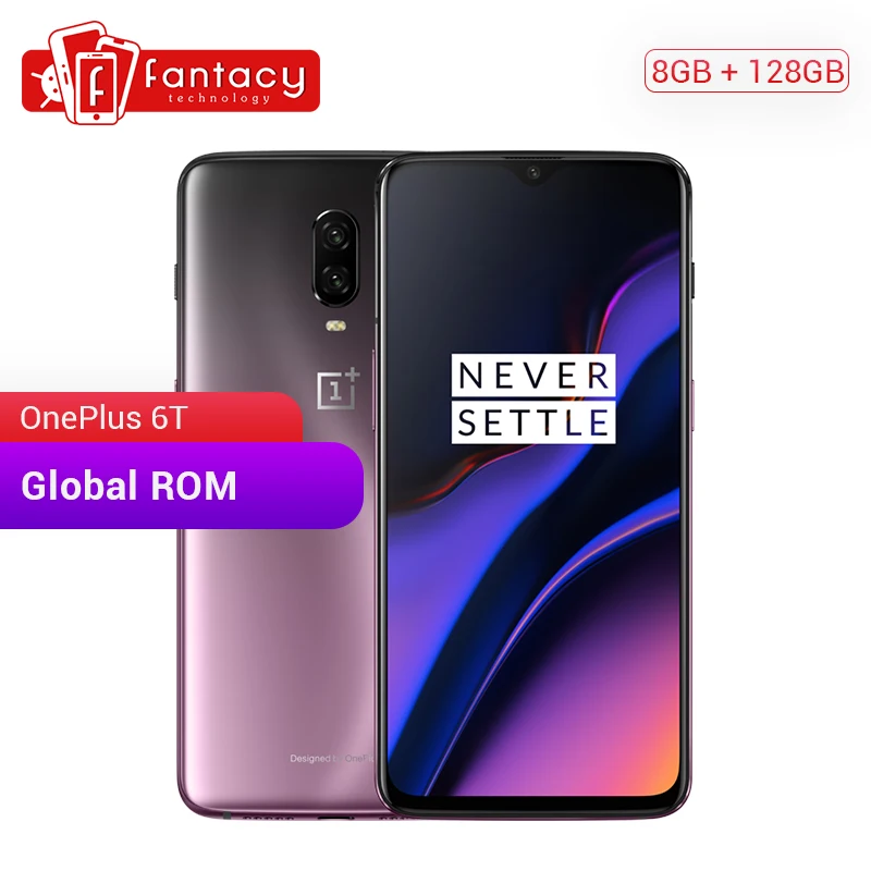 Оригинальный Oneplus 6 T 8GB 128GB смартфон на дисплее с отпечатком пальца ID Snapdragon 845 41