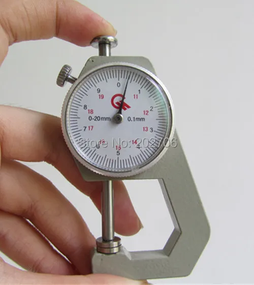 3 шт./лот! 0 20 мм Толщиномер кожи толщиномер тестер циферблата|gauge water|lots shippinglots of hello