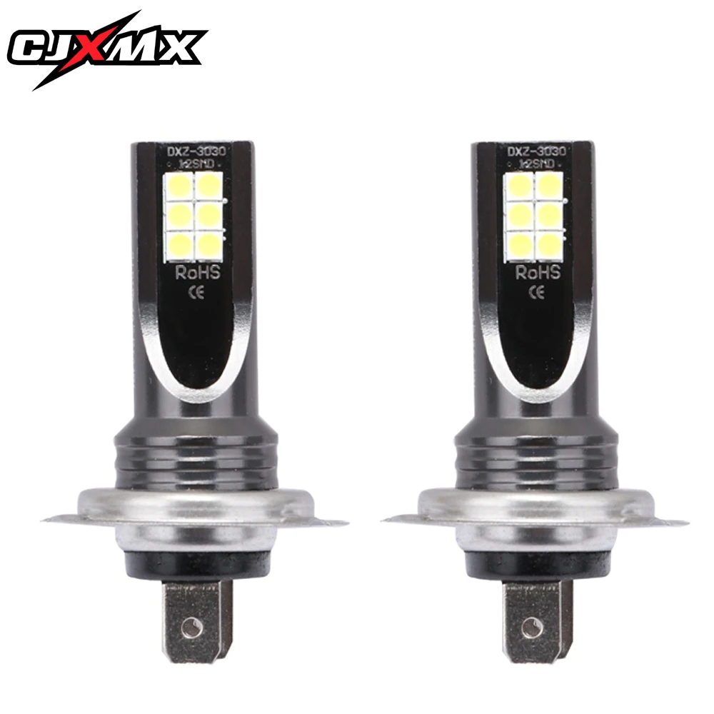 CJXMX 2 шт. H7 светодиодный H8 H11 HB3 9005 HB4 9006 автомобильный противотуманный фонарь лампа