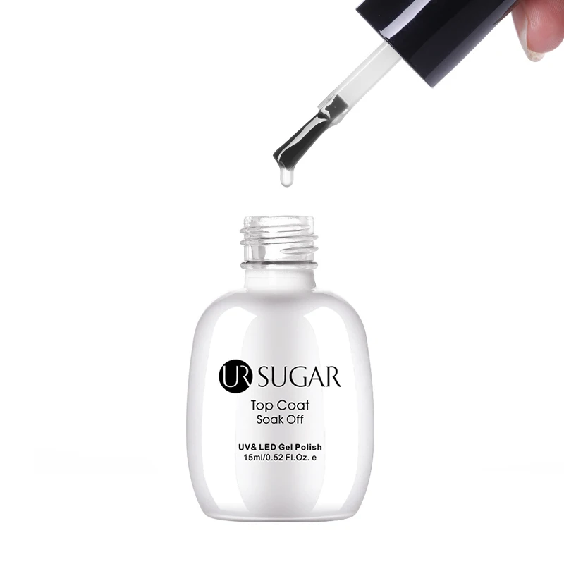 Ur SUGAR, 15 мл, верхнее покрытие, Базовое покрытие, Гель-лак для ногтей, замочить от УФ-геля, отшелушивающий матовый праймер для ногтей, гель, маникюрный лак