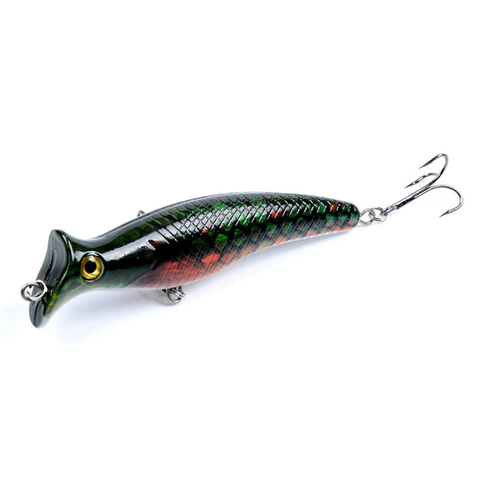 Biwvo Popper 12cm 20g Wobbler For Trolling Fishing Lure Metal Winter Sea Hard Fishing Goods For Fishing Ice Whopper Plopper