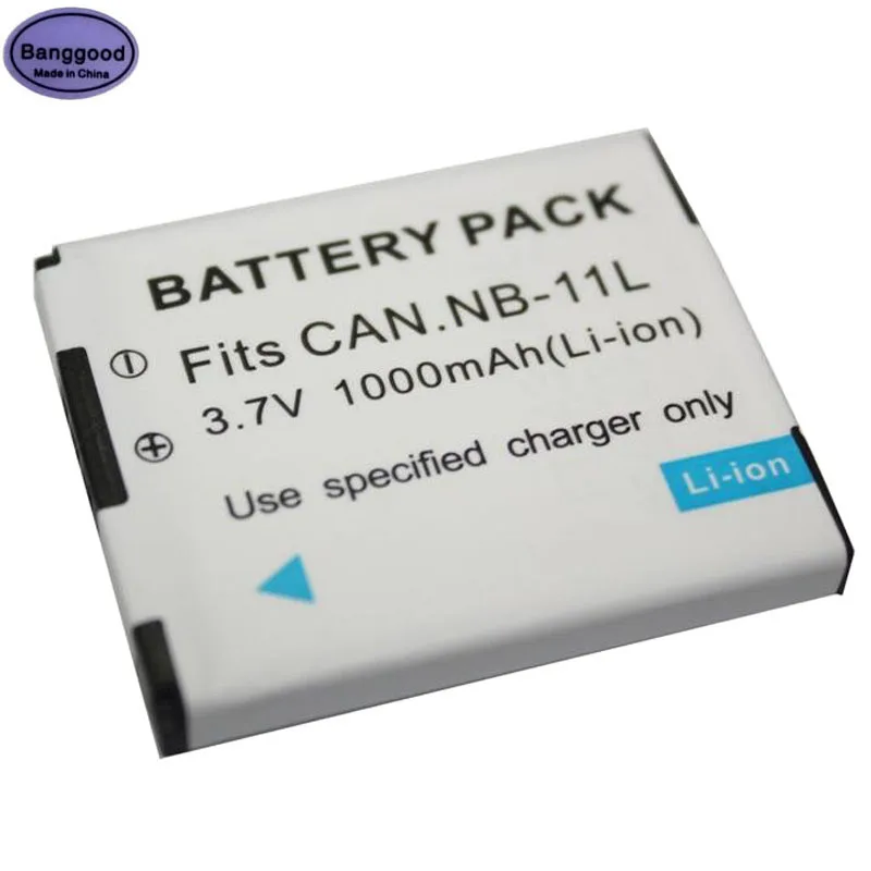 

3.7V 1000mAh NB-11L NB 11L NB11L Camera Battery Pack For Canon A2600 A3500 A4000IS IXUS 125 132 140 240 245 265 155 HS