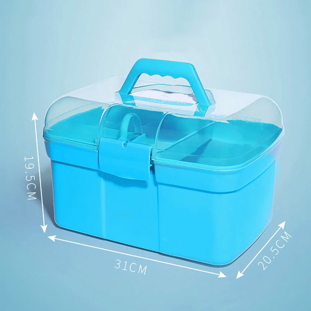 3-слойная портативная и прозрачная коробка для хранения лака ногтей максимальная