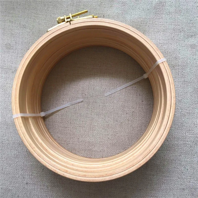 10 шт./лот Dia18cm круглые вышивальные обручи деревянные Буковые крестиковые рамы