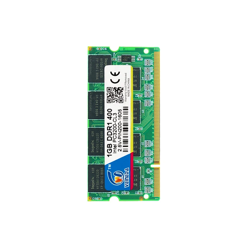 Оперативная память VEINEDA ddr1 1 Гб 2 ГБ PC3200 DDR400 400 МГц 200pin DDR1 Sodimm для ноутбука ОЗУ |
