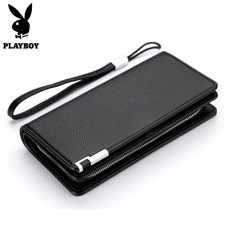 Playboy моды клатч мужской кошелек Для мужчин Женские Кошельки браслет Сумки